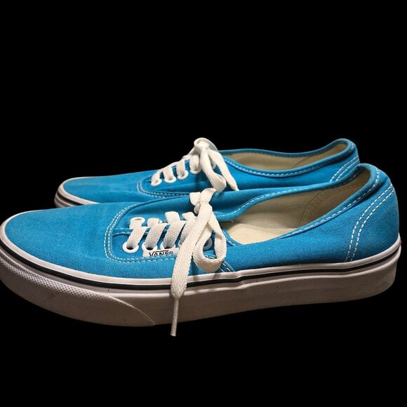 Vans Authentic Sneaker Color Teal Blue Size Women 8 Men 6.5 Lightweight Canvas - Picture 5 of 9